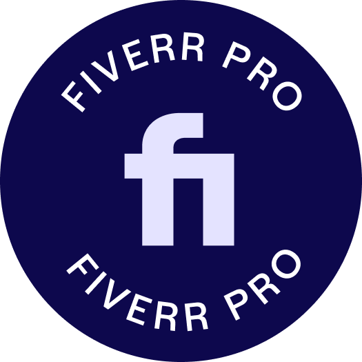Fiverr Pro seller badge - Top rated professional seller