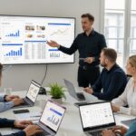 Google Ads strategieën, teamwork, kantoor