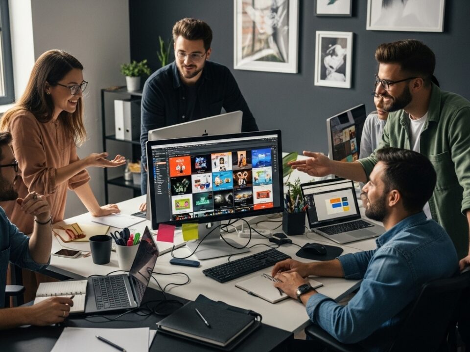 display advertising teamwork