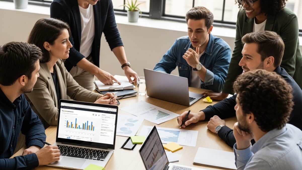 google ads budget brainstorming teamwork