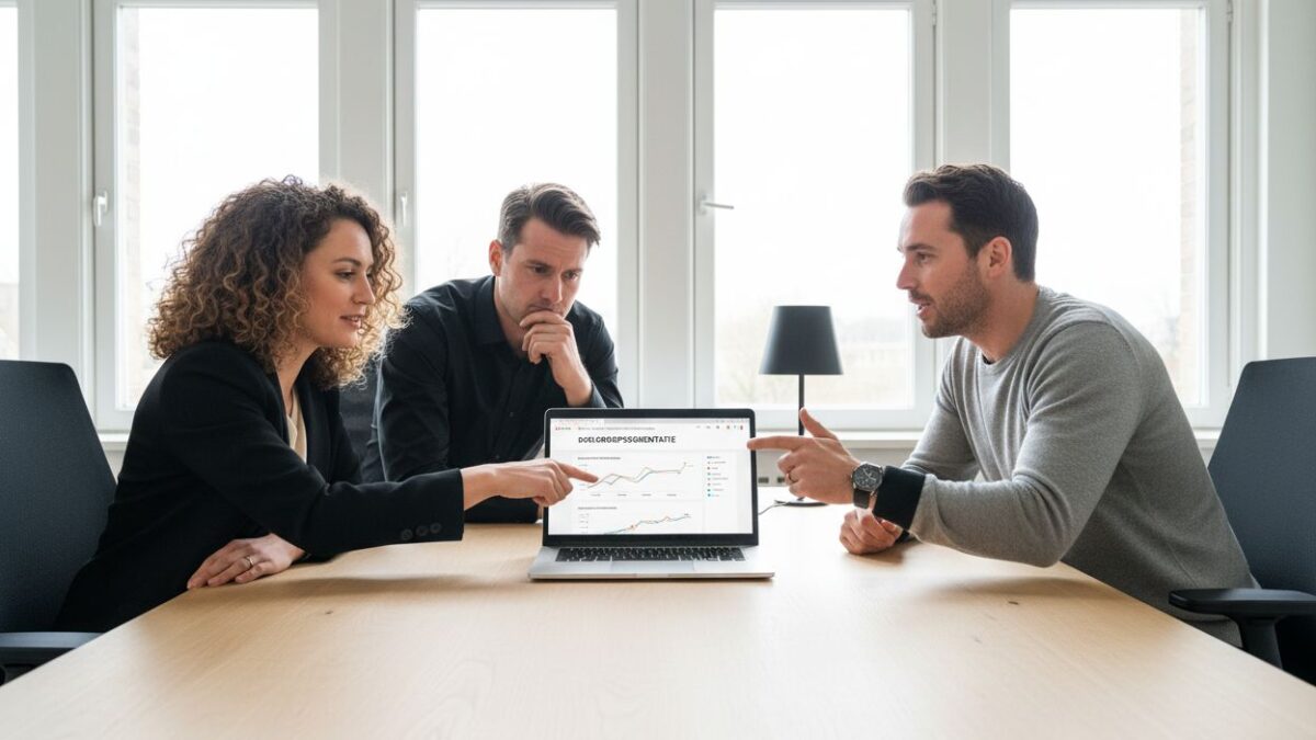 Google Ads marketing team segmentatie