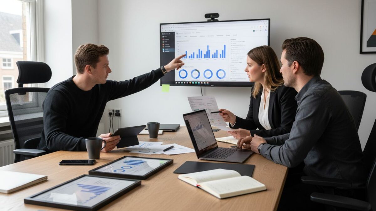 google ads rapportage kantoor teamwork