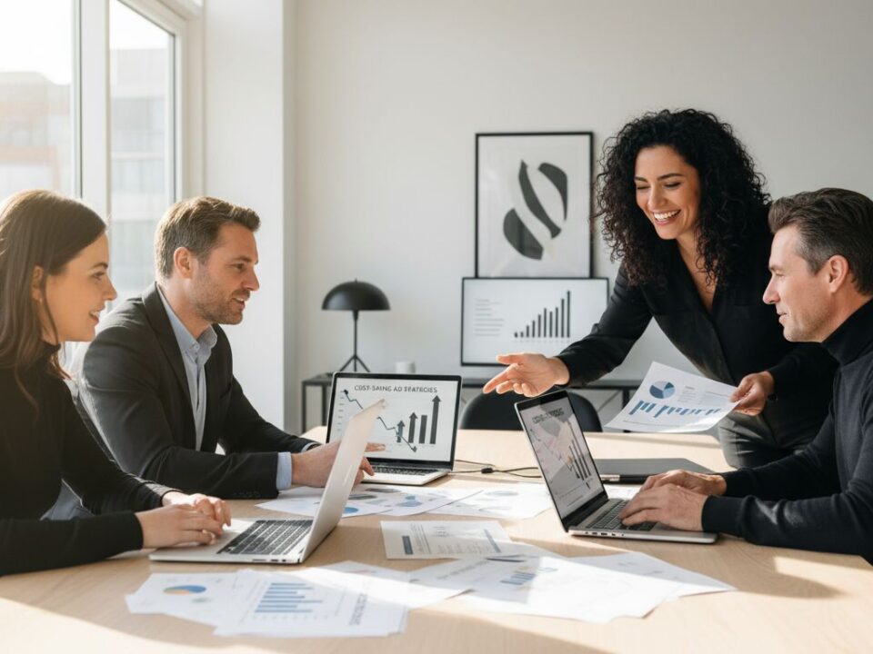 advertising cost saving teamwork