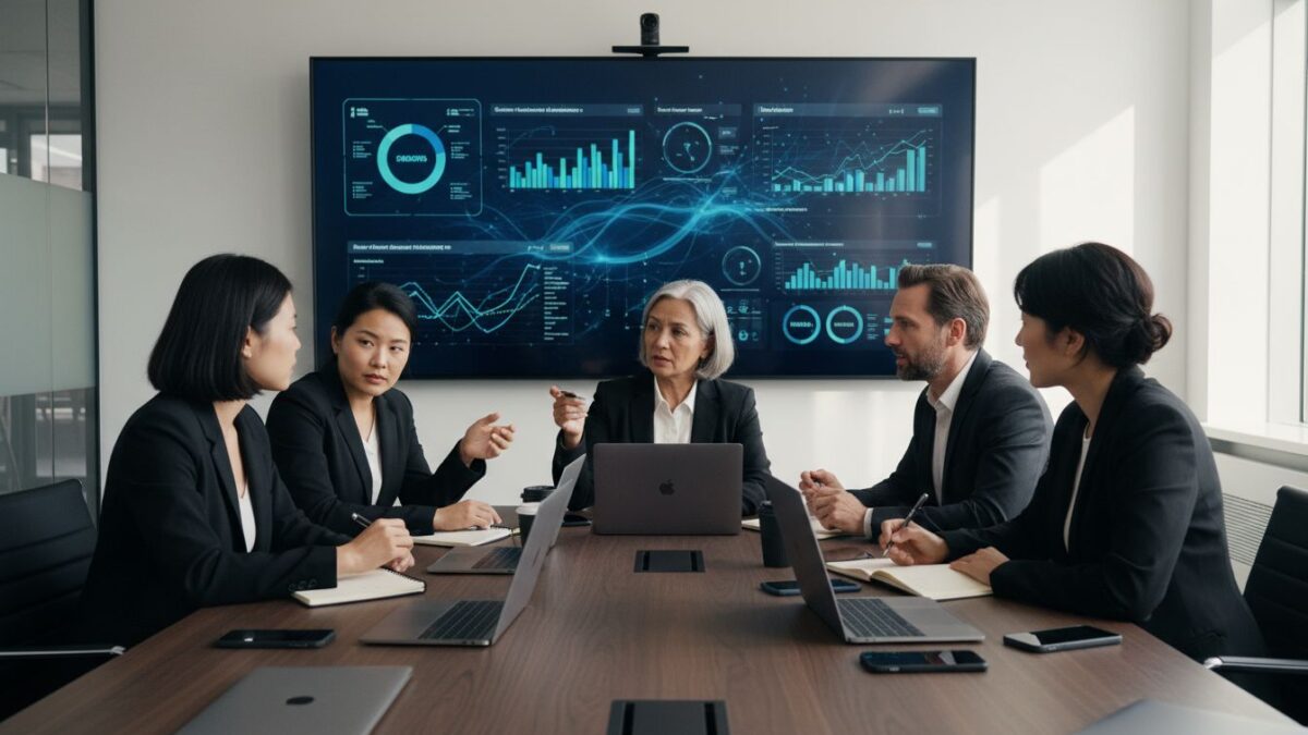 professioneel marketingteam overleg