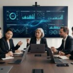 professioneel marketingteam overleg