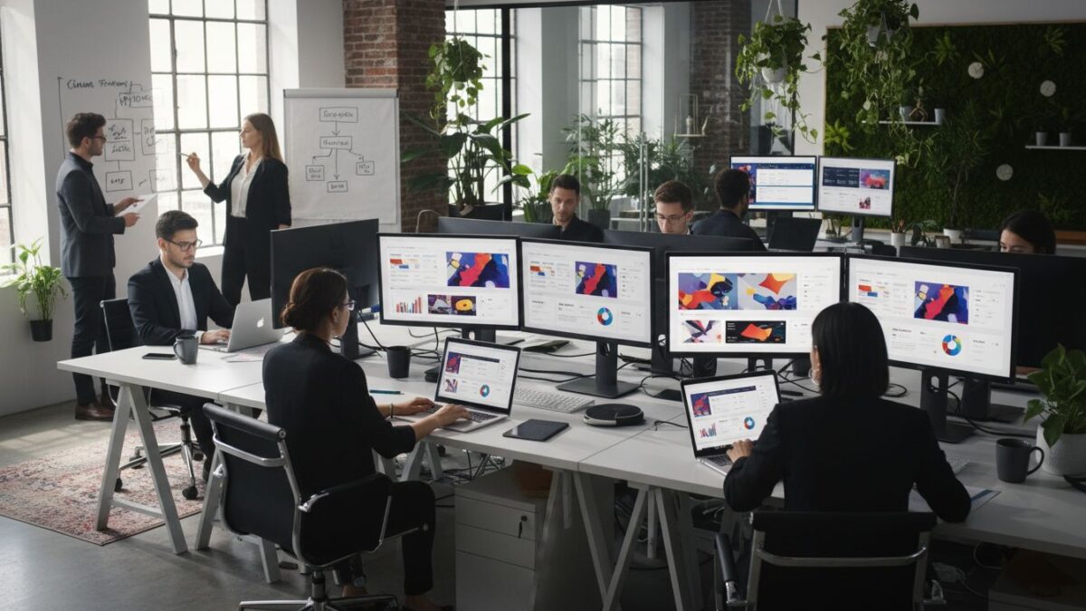 display advertising kantoor