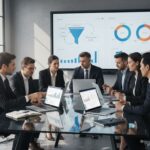 Marketing team planning Google Ads retargeting