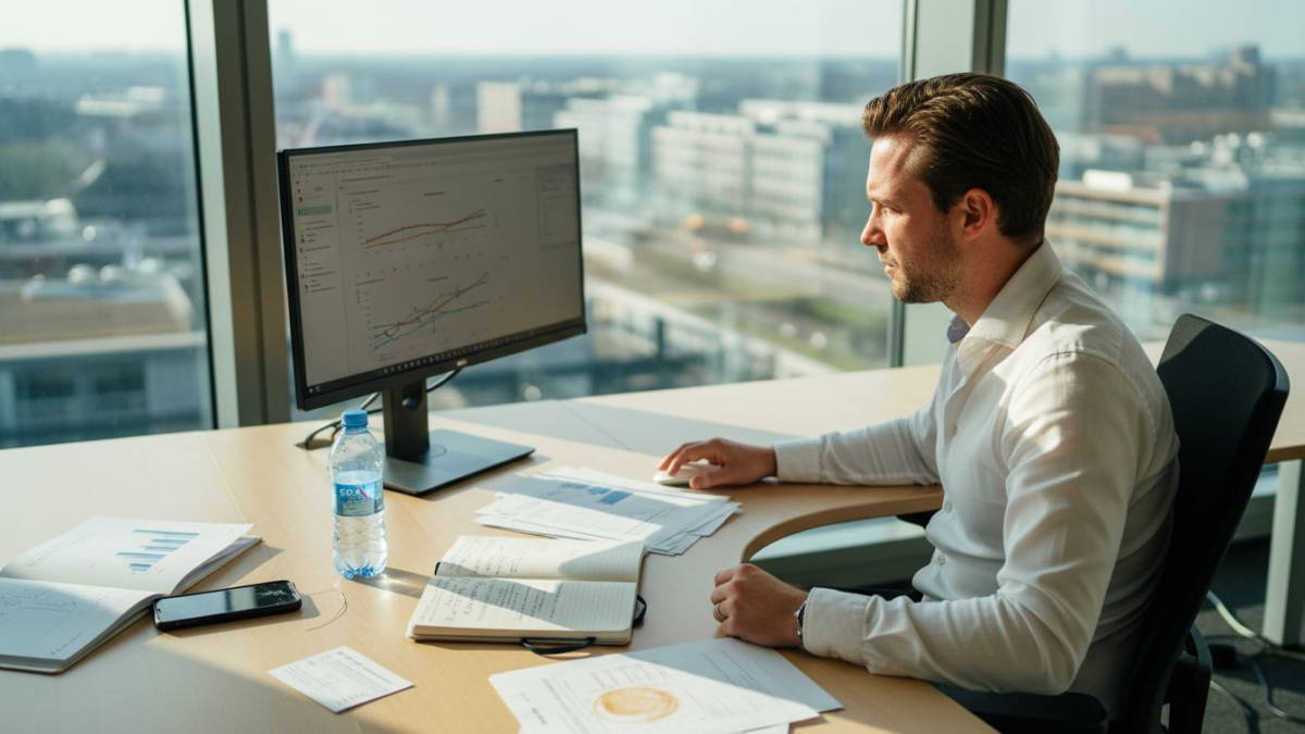 Een marketeer is actief bij een bureau dat gespecialiseerd is in data-analyse.