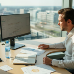 Een marketeer is actief bij een bureau dat gespecialiseerd is in data-analyse.