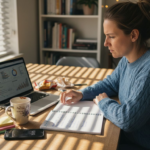 Ondernemer die werkt aan een effectieve online marketingstrategie