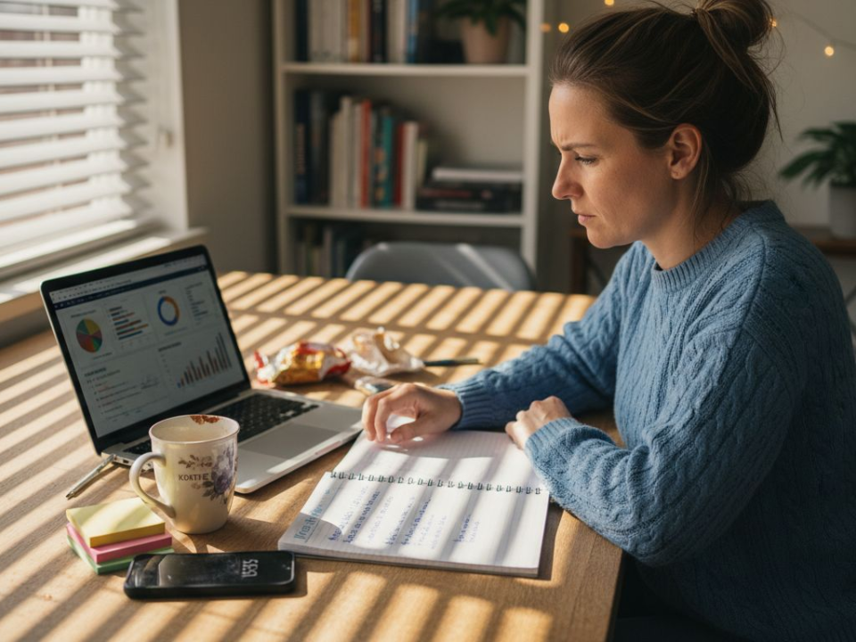 Ondernemer die werkt aan een effectieve online marketingstrategie